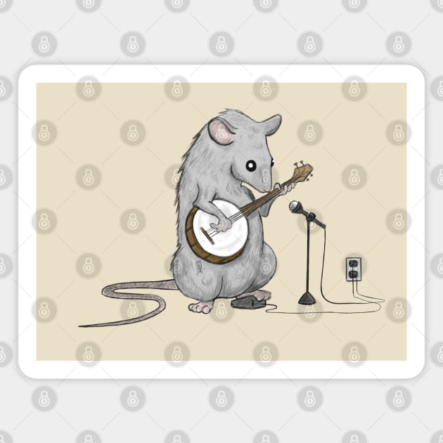 Banjo Mouse Magnet by adamtyberius